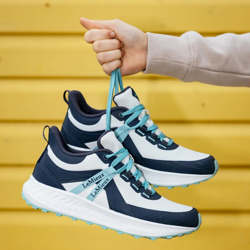 LeMieux Youth Trax Waterproof Junior Trainers - Stone-8