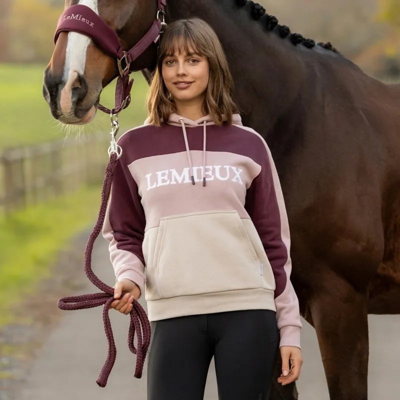 LeMieux Kadie Womens Colour Block Hoodie - Wild Rose