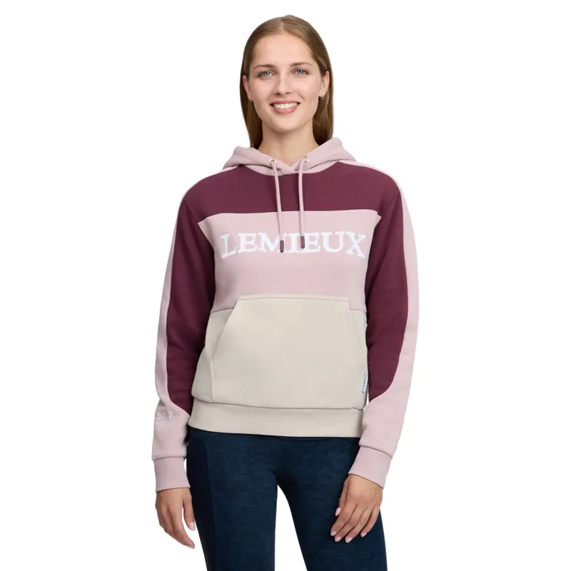 LeMieux Kadie Womens Colour Block Hoodie - Wild Rose-1