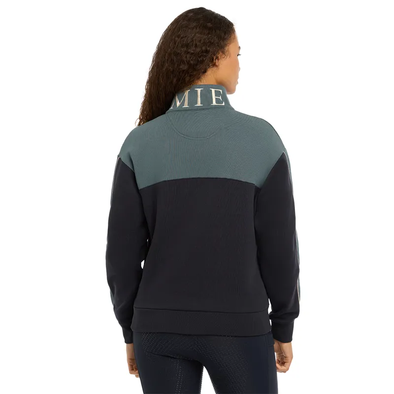LeMieux Kali Quarter Zip Ladies Sweatshirt - Navy/Petrol-3