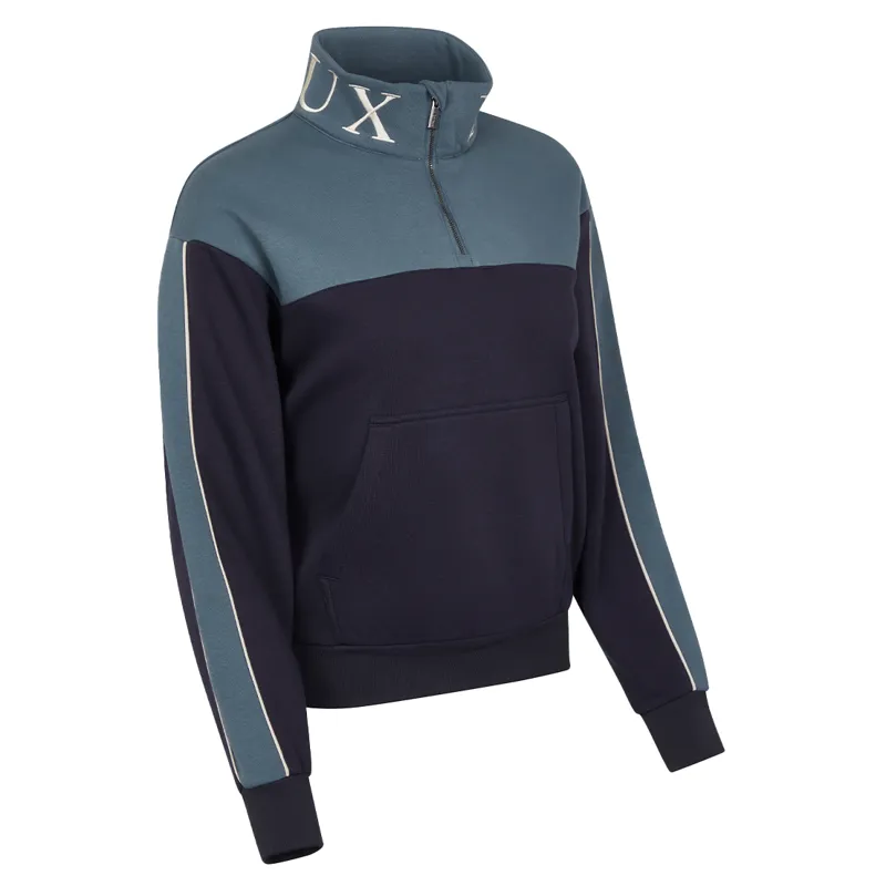 LeMieux Kali Quarter Zip Ladies Sweatshirt - Navy/Petrol-6