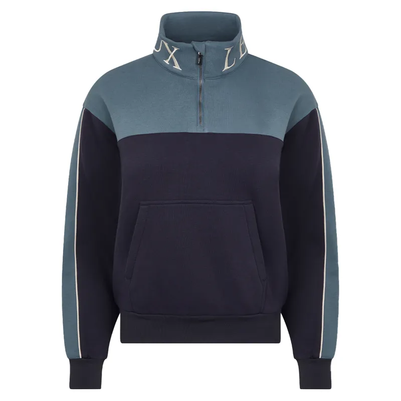 LeMieux Kali Quarter Zip Ladies Sweatshirt - Navy/Petrol