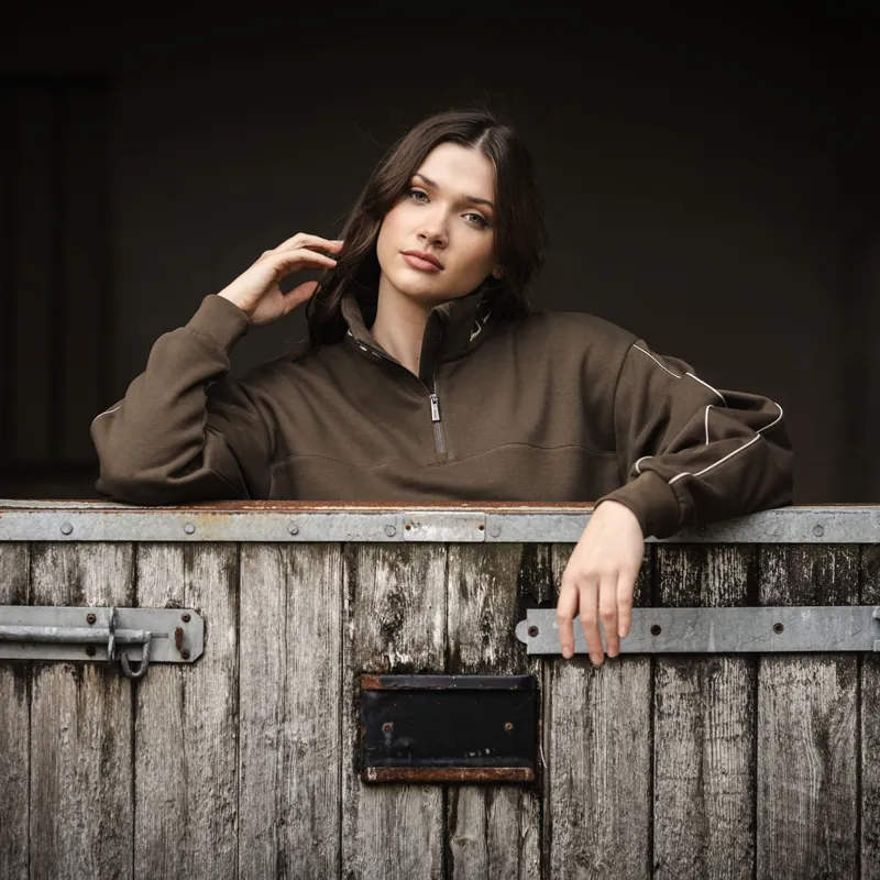 LeMieux Kali Quarter Zip Ladies Sweatshirt - Alpine-2