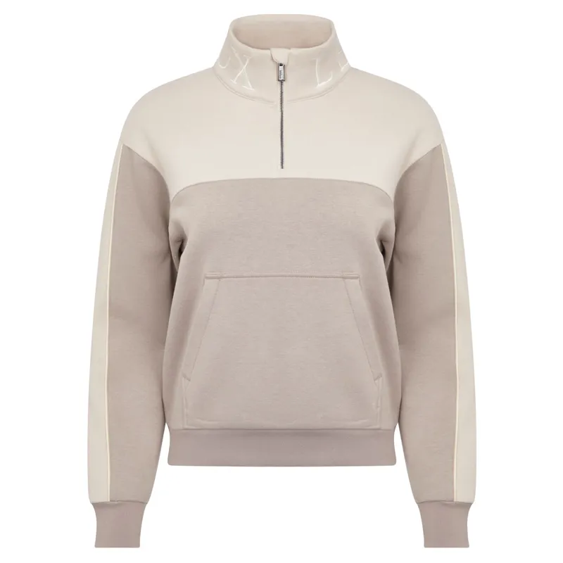 LeMieux Kali Quarter Zip Ladies Sweatshirt - Ash/Stone