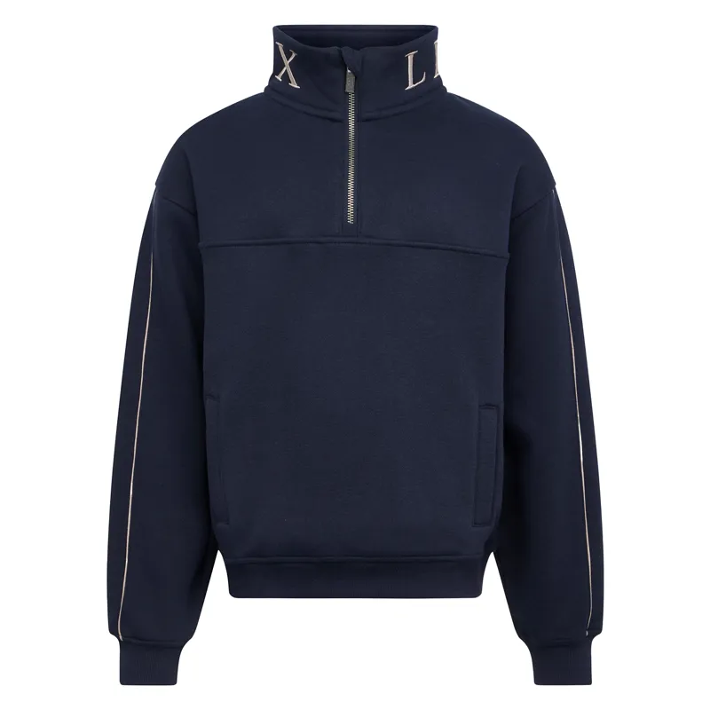 LeMieux Young Rider Kate Quarter Zip Junior Sweatshirt - Navy-1