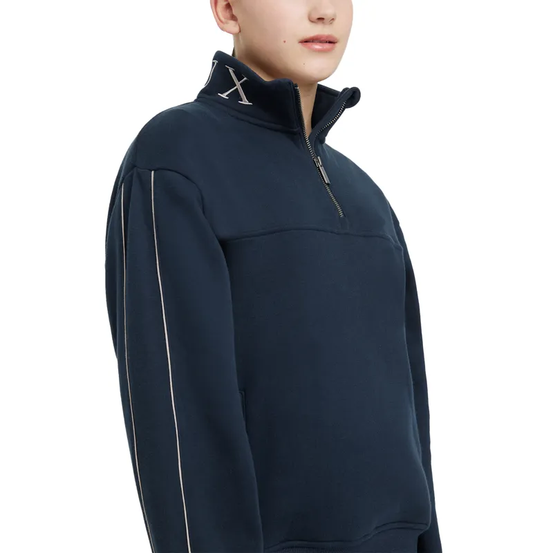 LeMieux Young Rider Kate Quarter Zip Junior Sweatshirt - Navy-2