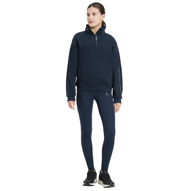 LeMieux Young Rider Kate Quarter Zip Junior Sweatshirt - Navy-5