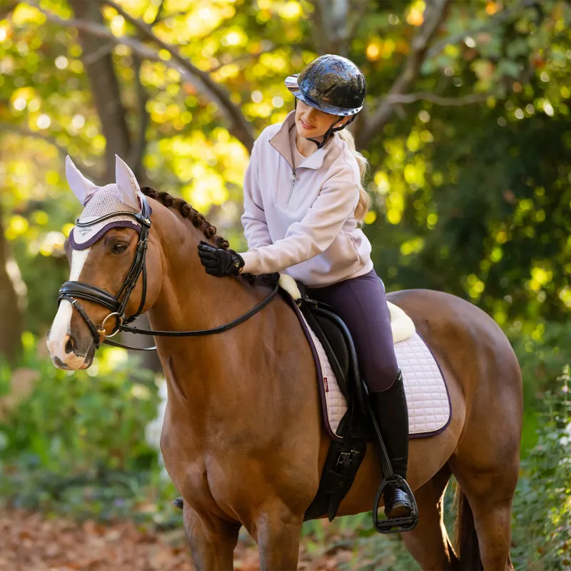LeMieux Keira Ladies Quarter Zip Sweater - Lilac-6
