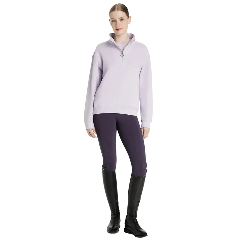 LeMieux Keira Ladies Quarter Zip Sweater - Lilac-5