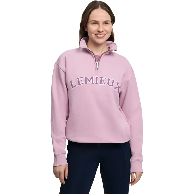 LeMieux Kelsie Womens Quarter Zip Sweater - Fondant