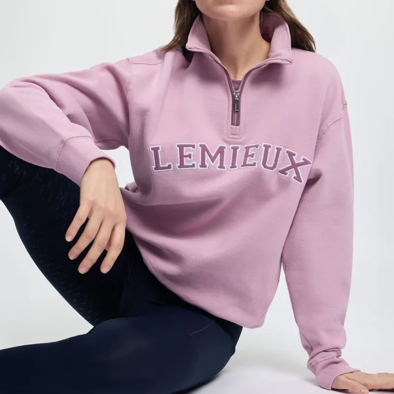 LeMieux Kelsie Womens Quarter Zip Sweater - Fondant-5