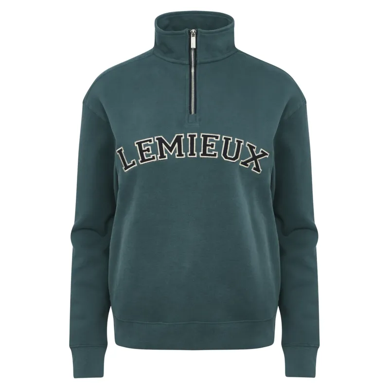 LeMieux Kelsie Womens Quarter Zip Sweater - Jungle-2