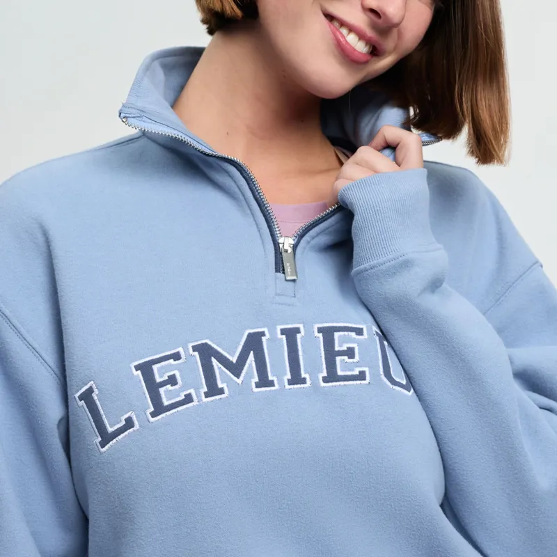 LeMieux Kelsie Womens Quarter Zip Sweater - Powder Blue-5