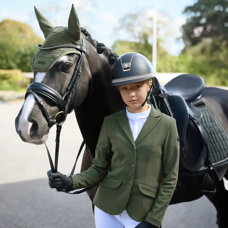 LeMieux Kennedy Young Rider Show Jacket - Pine Green-2