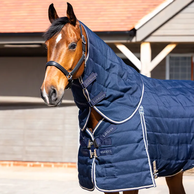 LeMieux Kudos Stable Neck Cover 50g - Navy-1