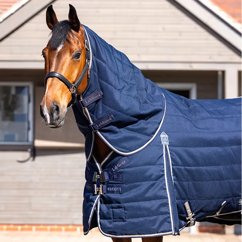 LeMieux Kudos Stable Neck Cover 200g - Navy-1