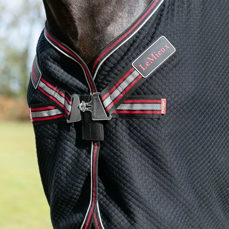 LeMieux Kudos Bamboo Cooler Rug - Black-1