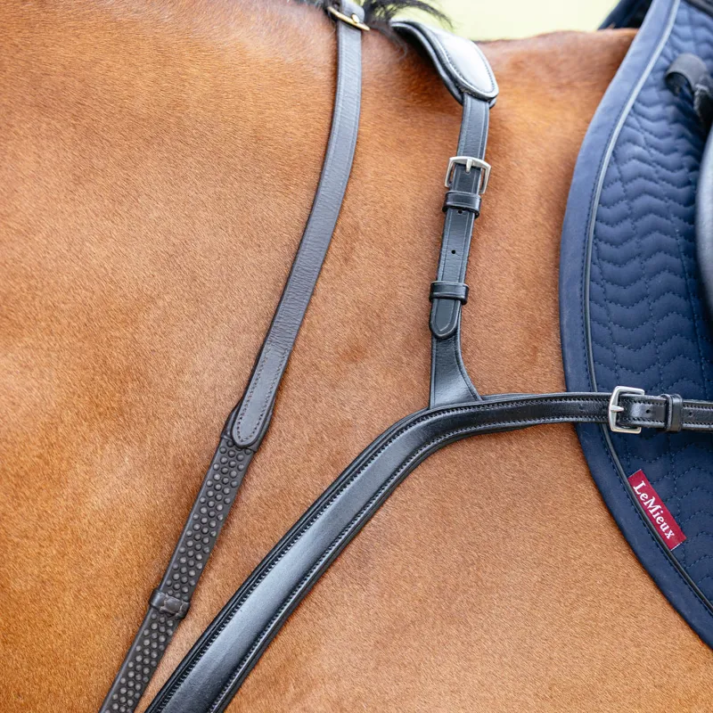 LeMieux Kudos Bridge Breastplate - Black-2