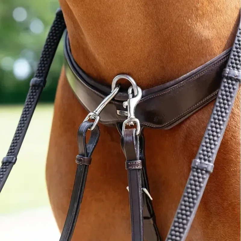 LeMieux Kudos Bridge Breastplate - Havana-2