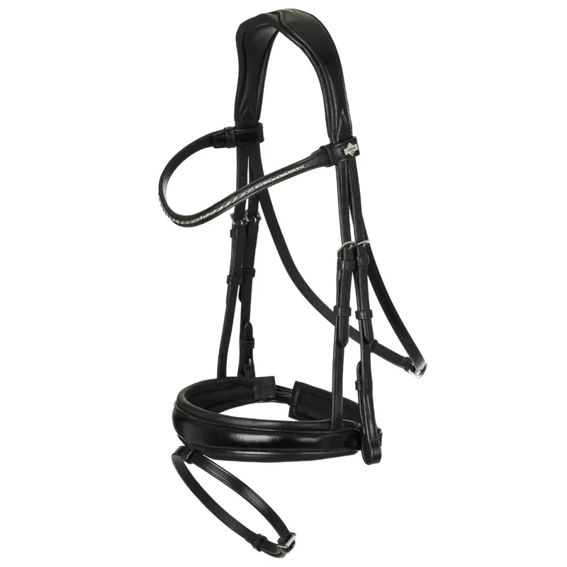 LeMieux Kudos Classic Dressage Flash Bridle - Black