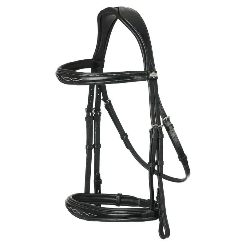 LeMieux Kudos Competition Flash Bridle - Black-2