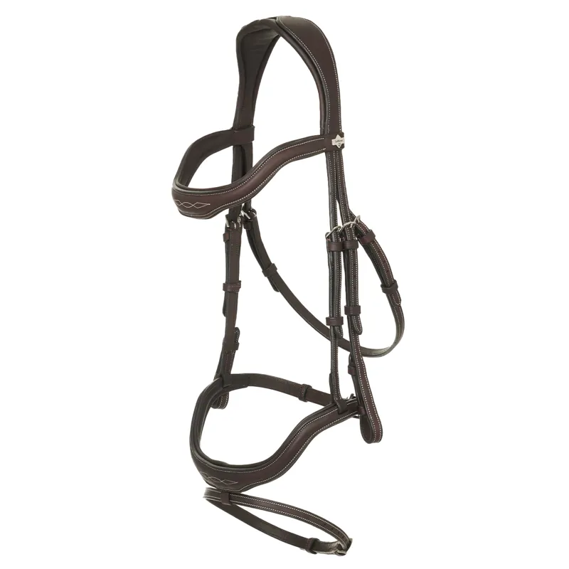LeMieux Kudos Contour Flash Bridle - Brown