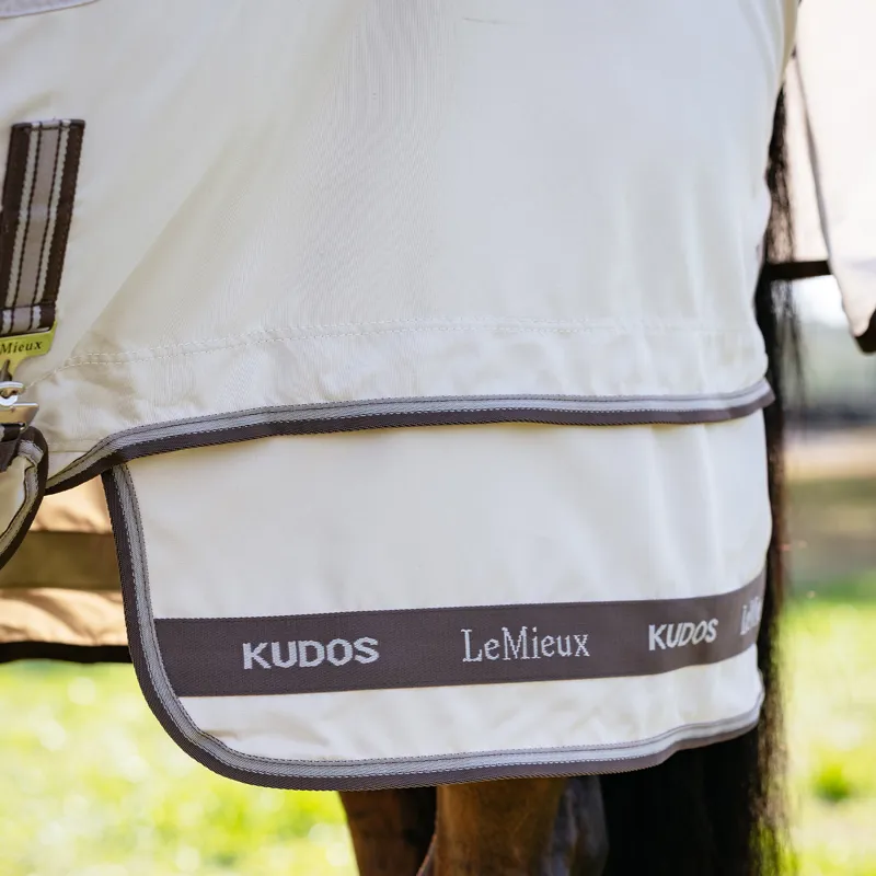 LeMieux Kudos Shower Pro Waterproof Sweet Itch Rug - Stone-2