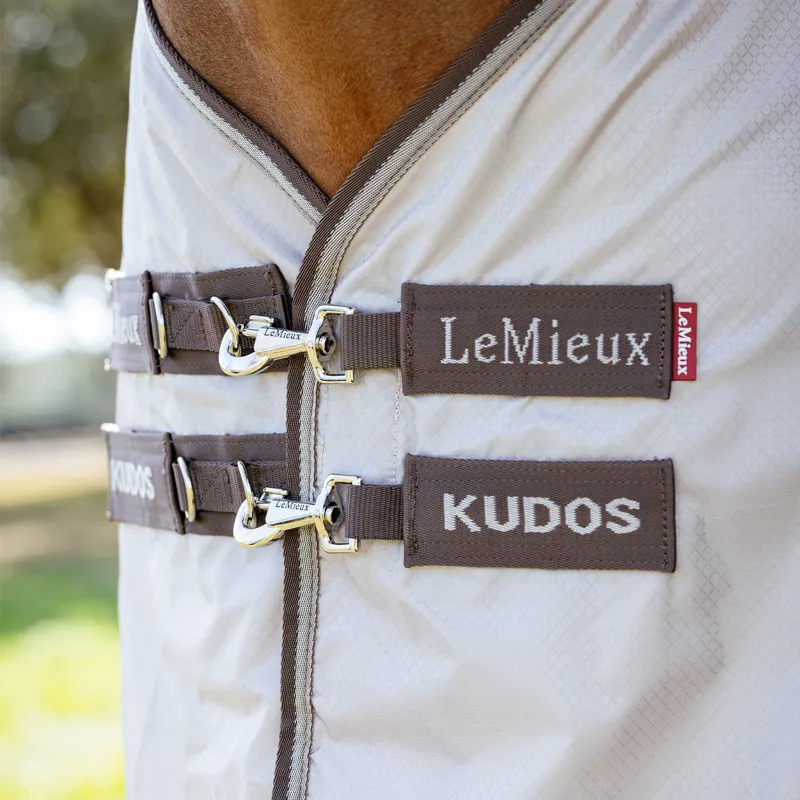LeMieux Kudos Shower Pro Waterproof Sweet Itch Rug - Stone-4