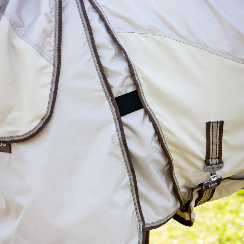 LeMieux Kudos Shower Pro Waterproof Sweet Itch Rug - Stone-7