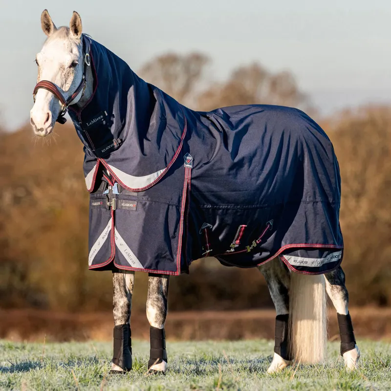 LeMieux Kudos 100g Detachable Neck Turnout Rug - Navy