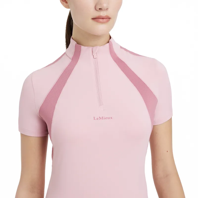 LeMieux Maria Mesh Ladies Short Sleeve Base Layer - Blossom-4
