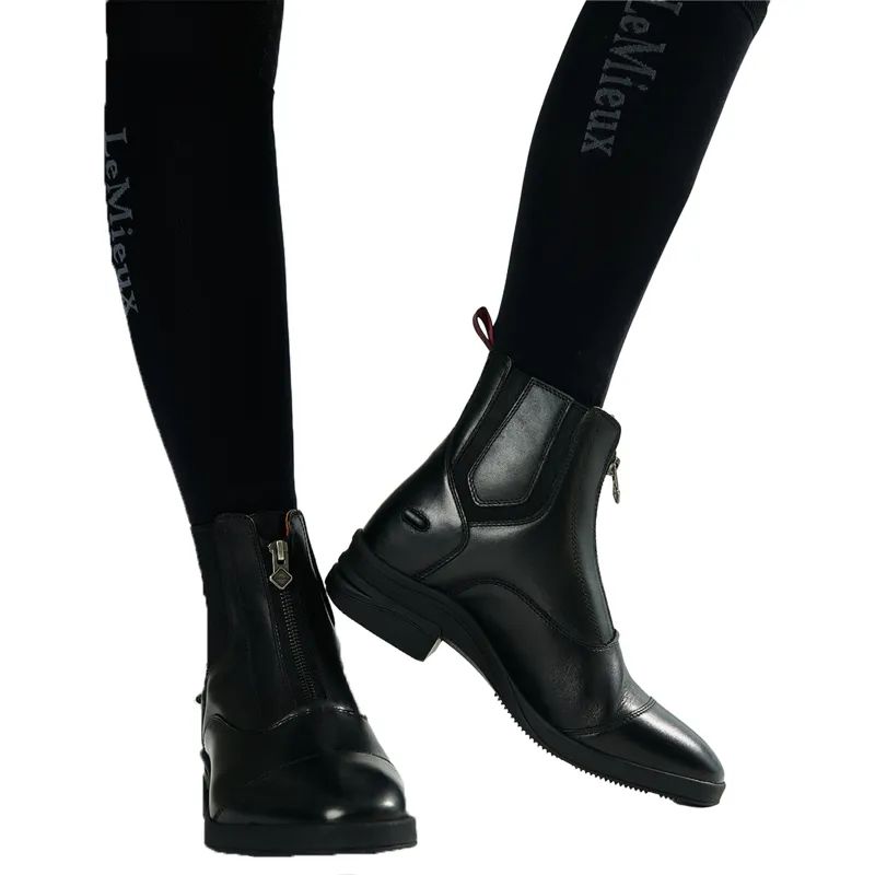 LeMieux Womens Zip Paddock Boots - Black-3
