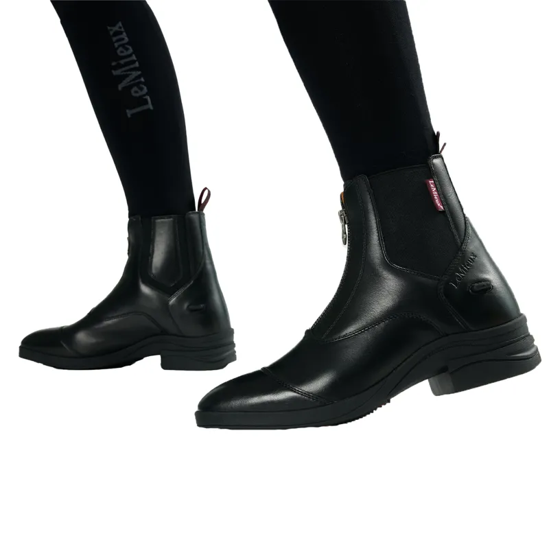 LeMieux Womens Zip Paddock Boots - Black-4