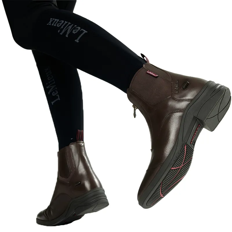 LeMieux Womens Zip Paddock Boots - Brown-7