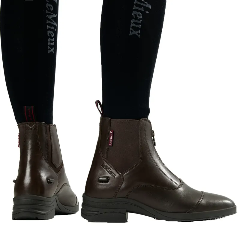 LeMieux Womens Zip Paddock Boots - Brown-3