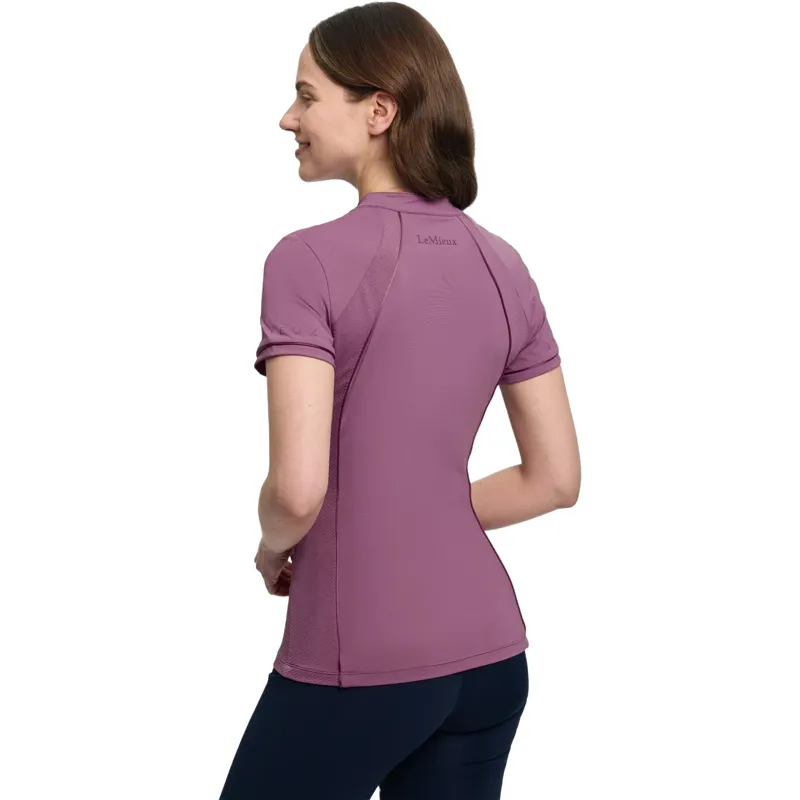 LeMieux Lisa Mesh Womens Short Sleeve Base Layer - Mallow-3