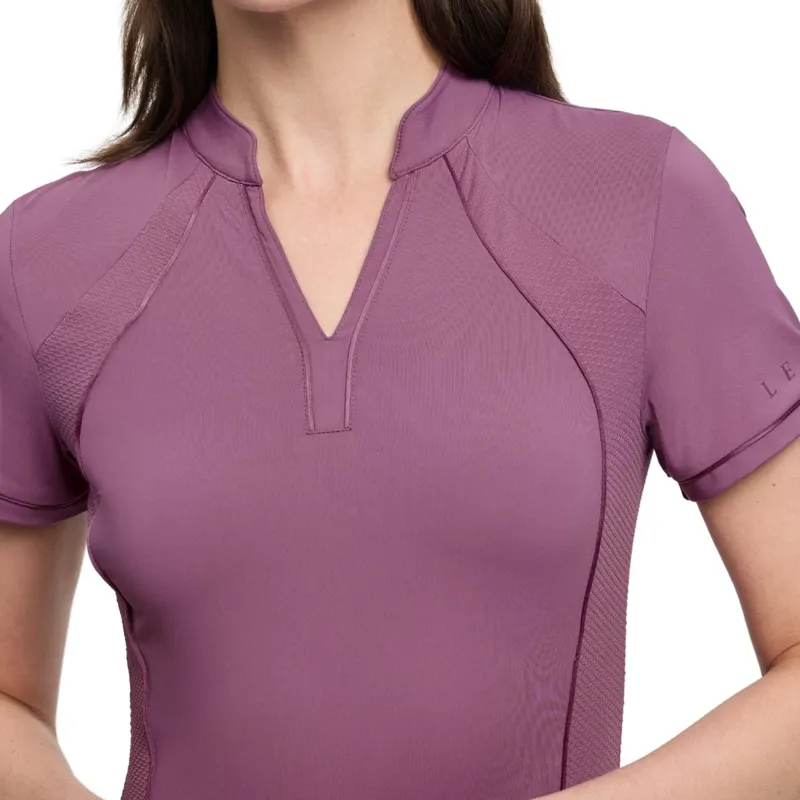 LeMieux Lisa Mesh Womens Short Sleeve Base Layer - Mallow-4