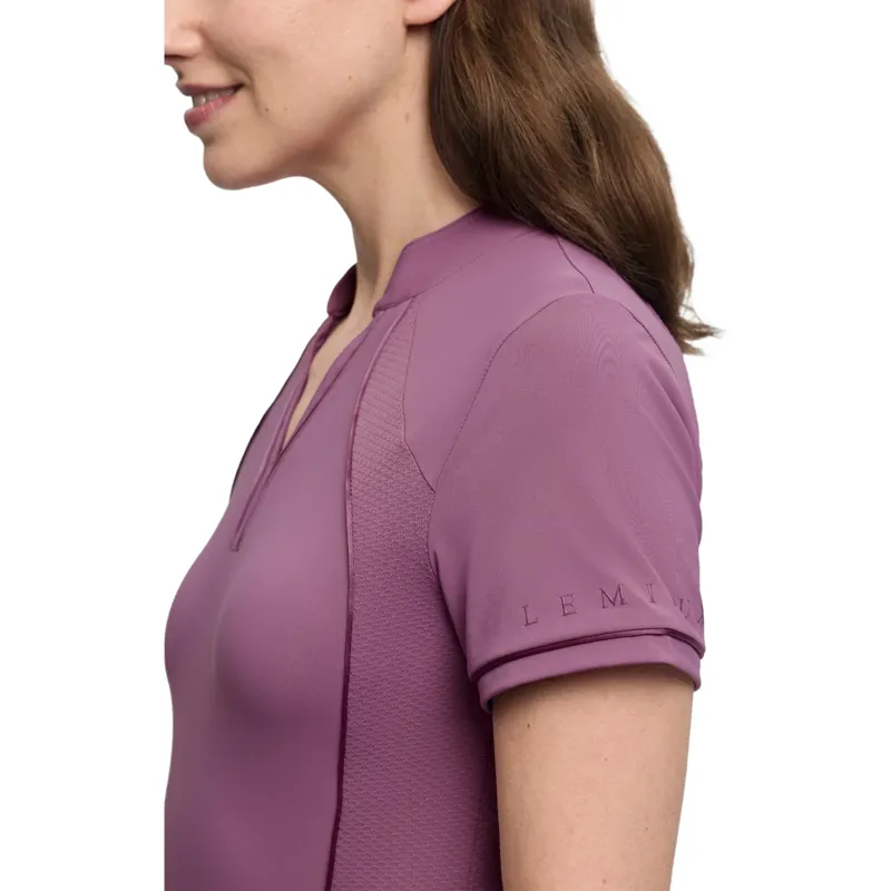 LeMieux Lisa Mesh Womens Short Sleeve Base Layer - Mallow-7