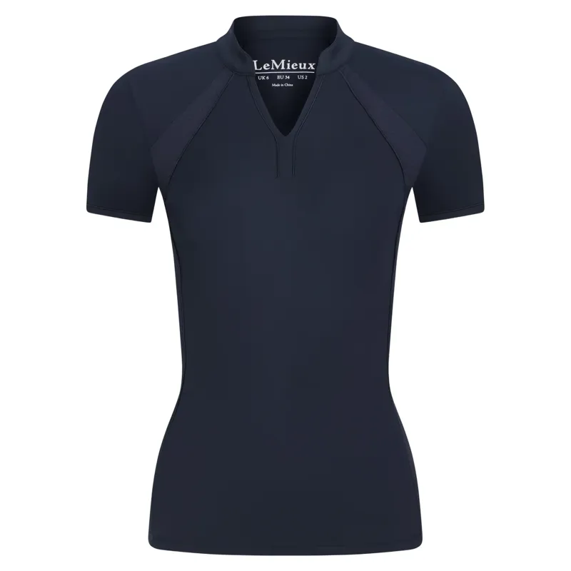 LeMieux Lisa Mesh Womens Short Sleeve Base Layer - Navy-1