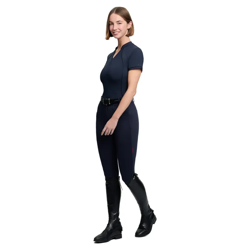 LeMieux Lisa Mesh Womens Short Sleeve Base Layer - Navy-2