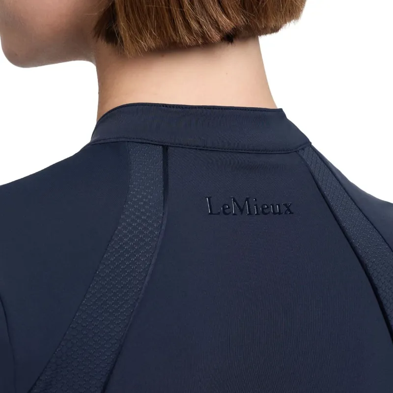 LeMieux Lisa Mesh Womens Short Sleeve Base Layer - Navy-6