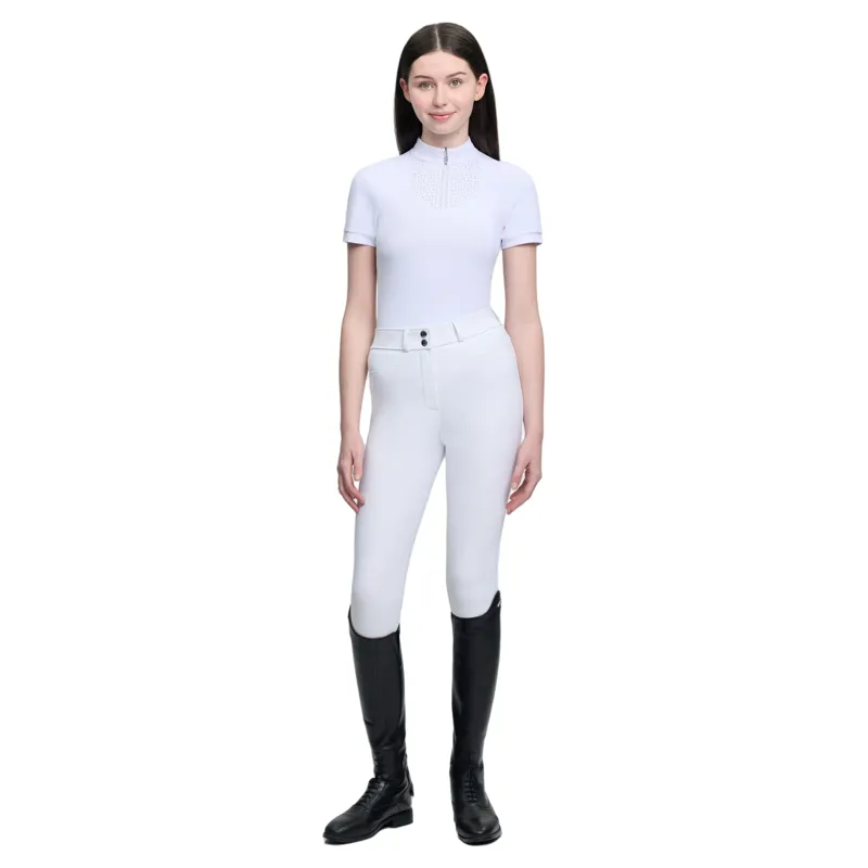 LeMieux Brilliance Livvy Short Sleeve Show Shirt - White-5