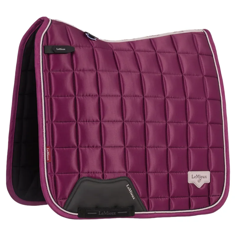 LeMieux Loire Classic Dressage Square Saddlecloth - Blackberry