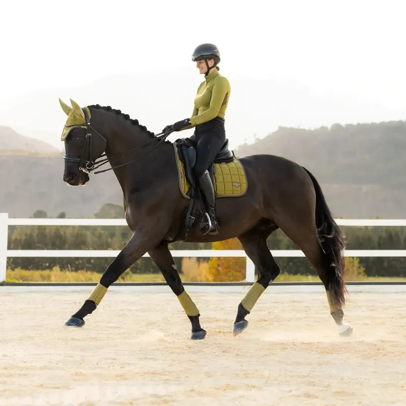 LeMieux Loire Classic Dressage Square Saddlecloth - Gooseberry-2