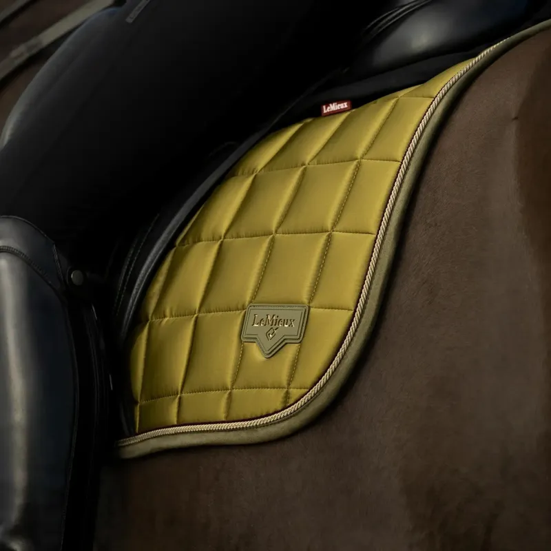 LeMieux Loire Classic Dressage Square Saddlecloth - Gooseberry-1