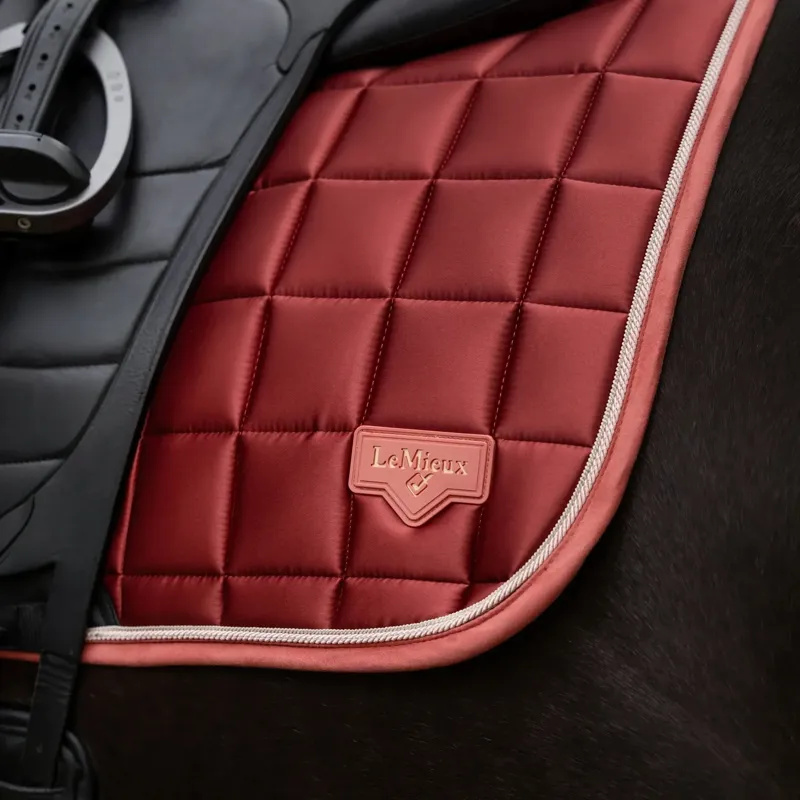 LeMieux Loire Classic Dressage Square Saddlecloth - Russet-2