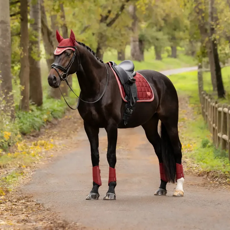 LeMieux Loire Classic Dressage Square Saddlecloth - Russet-3