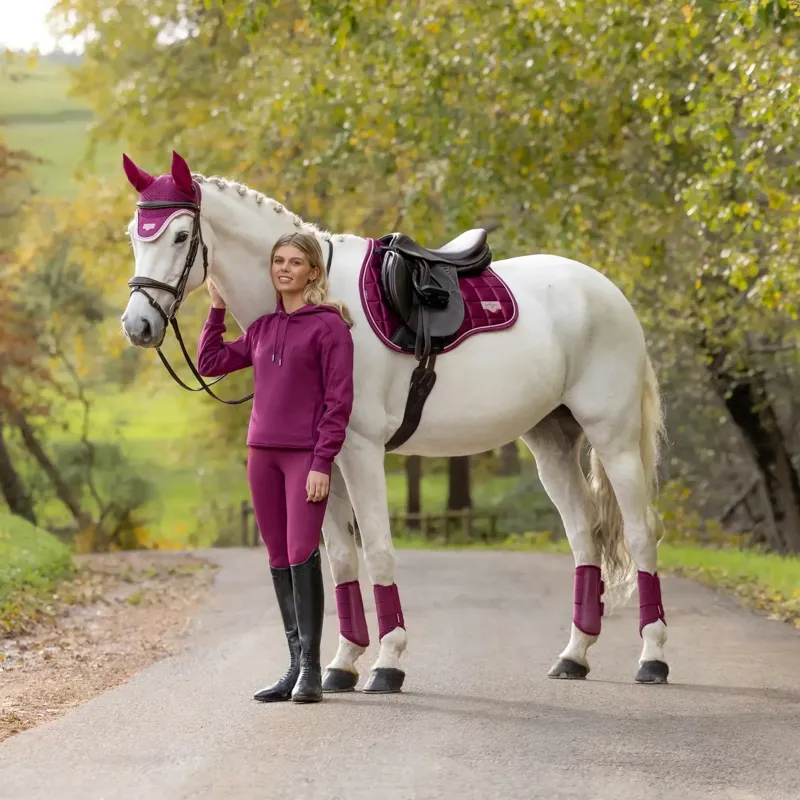 LeMieux Loire Classic GP Square Saddlecloth - Blackberry-3