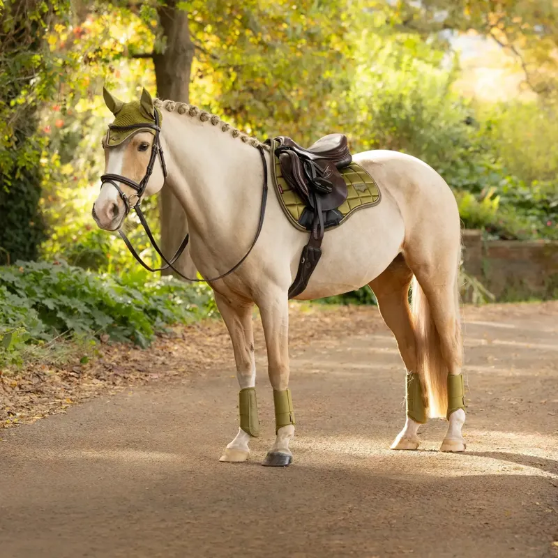 LeMieux Loire GP Square Saddlecloth - Gooseberry-1