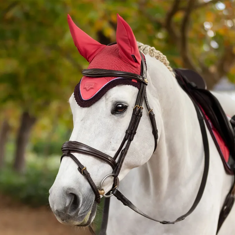 LeMieux Loire Fly Hood - Cranberry-1